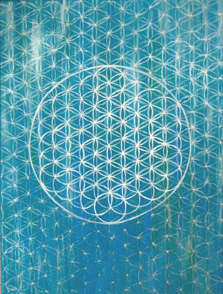 Sacred flower of life Painting by Irina ICArt | Saatchi Art