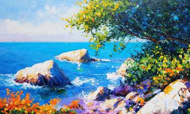 Original Impressionism Seascape Paintings by Sol Egan