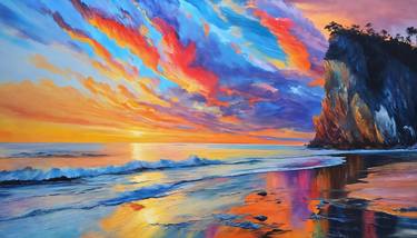 Original Impressionism Seascape Paintings by Sol Egan