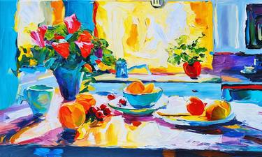 Original Impressionism Food & Drink Paintings by Sol Egan