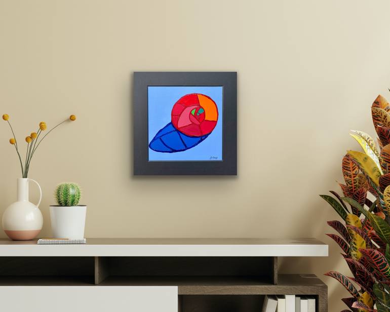 Original Cubism Abstract Painting by Julia Borg