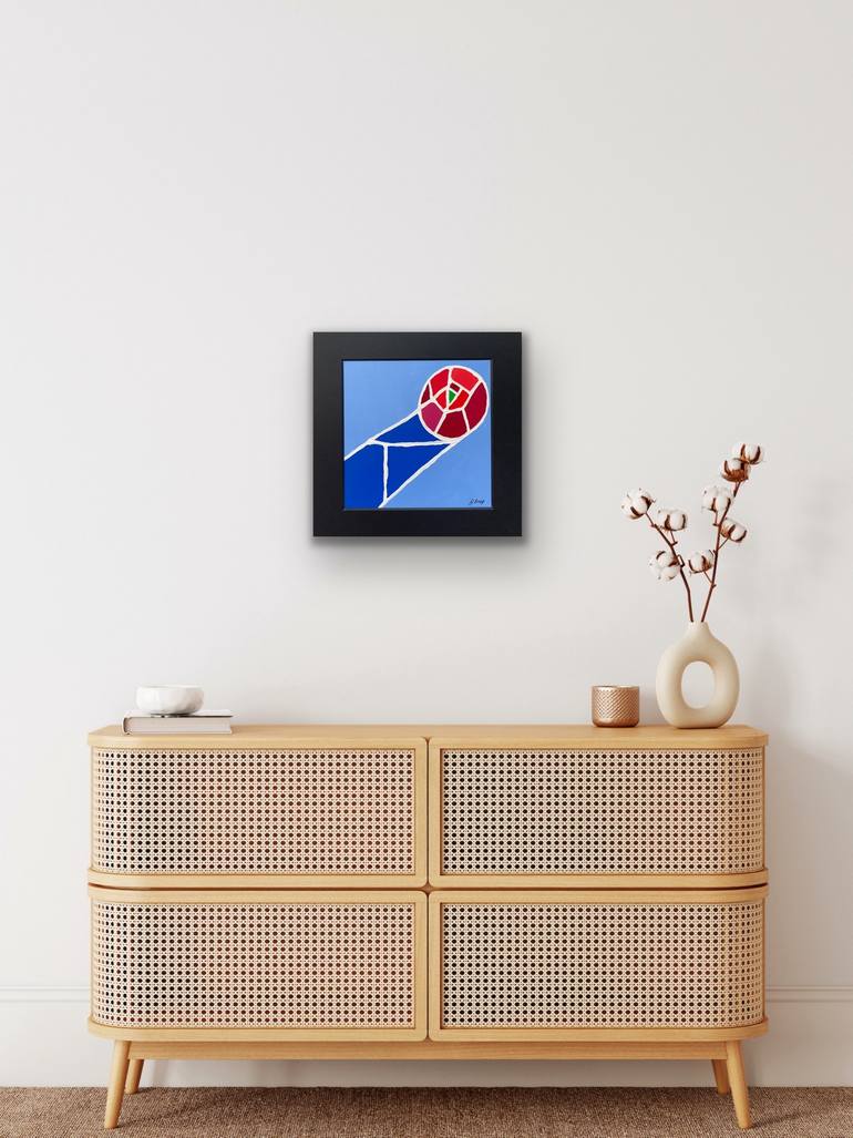 Original Cubism Abstract Painting by Julia Borg