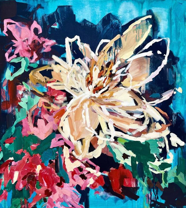 Original Floral Painting by Julia Borg