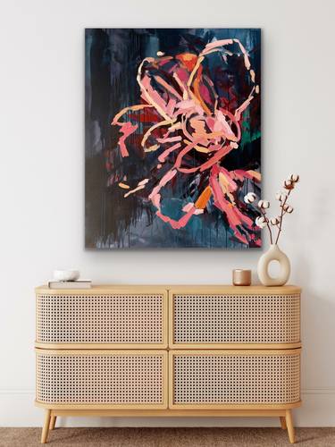 Original Abstract Floral Paintings by Julia Borg