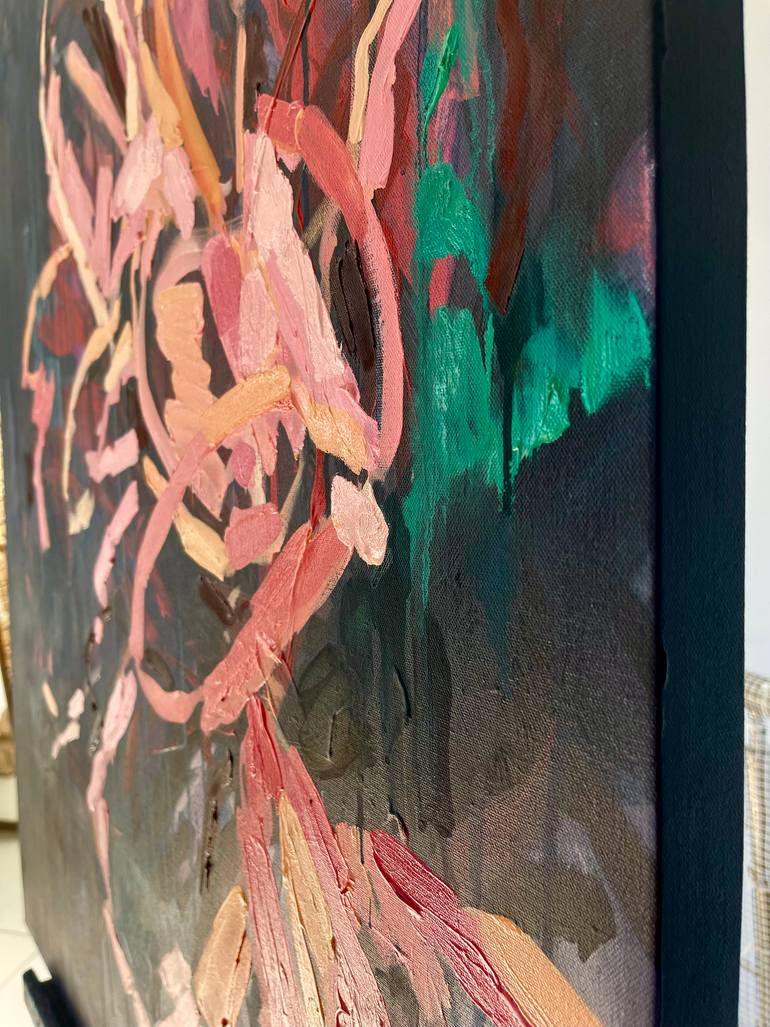 Original Abstract Floral Painting by Julia Borg