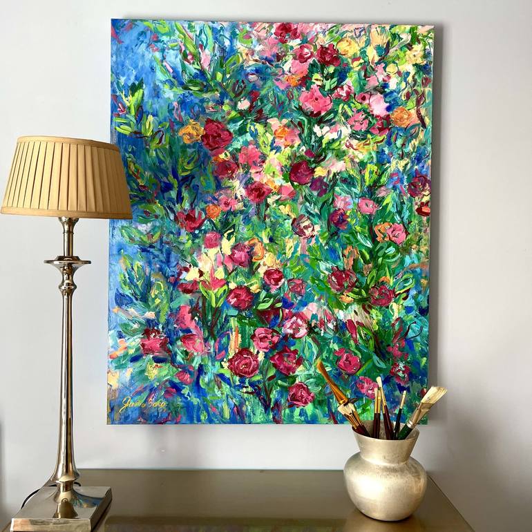 Original Floral Painting by Julia Borg