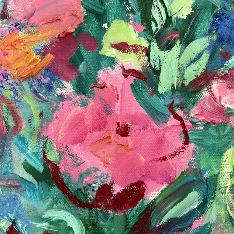 Original Floral Painting by Julia Borg