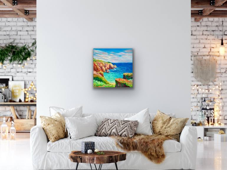 Original Contemporary Seascape Painting by Julia Borg