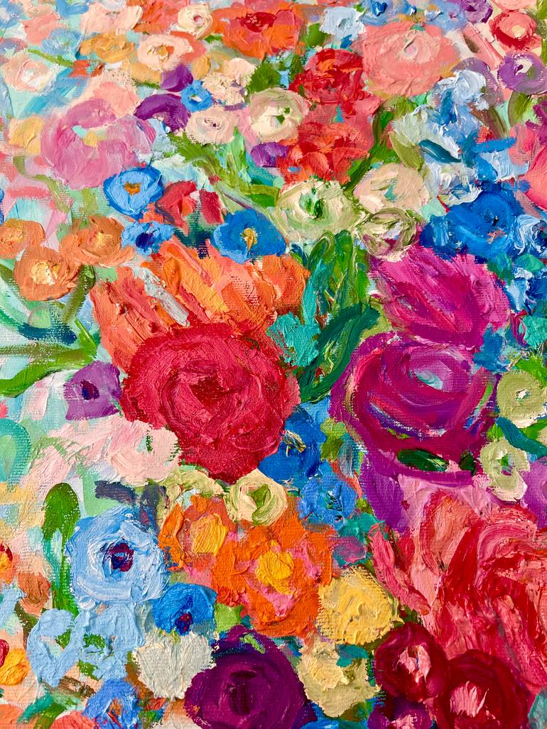 Original Contemporary Floral Painting by Julia Borg