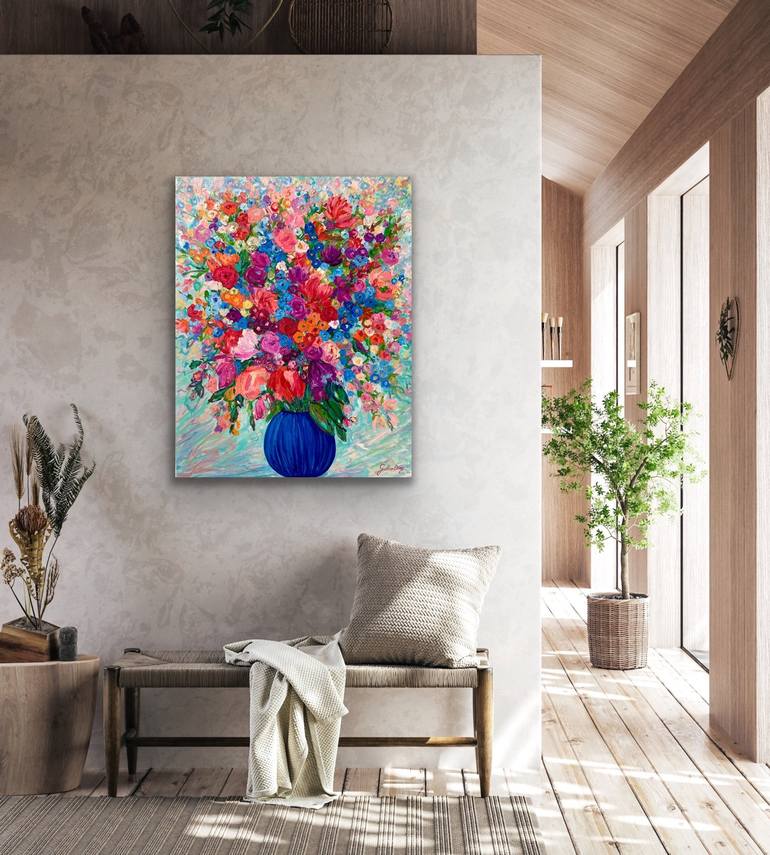 Original Contemporary Floral Painting by Julia Borg