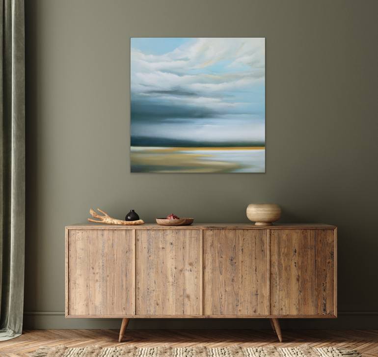 Original Contemporary Seascape Painting by Olesia Grygoruk