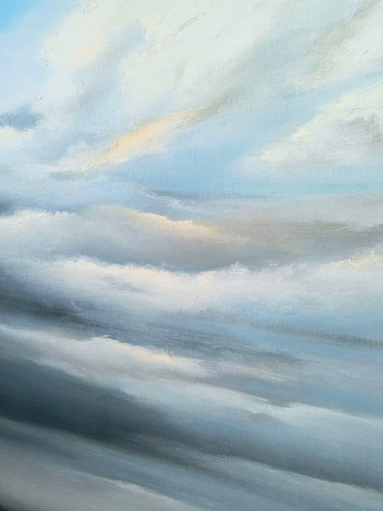 Original Contemporary Seascape Painting by Olesia Grygoruk