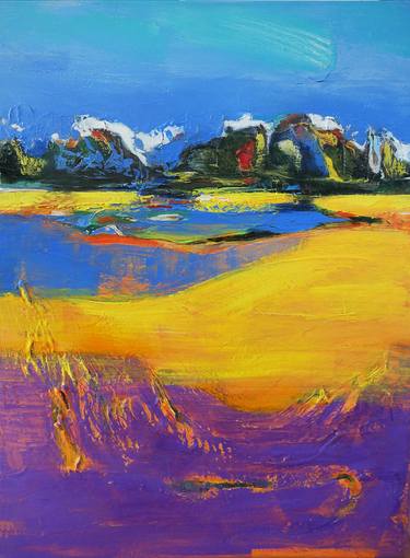 Print of Abstract Landscape Paintings by Olesia Grygoruk