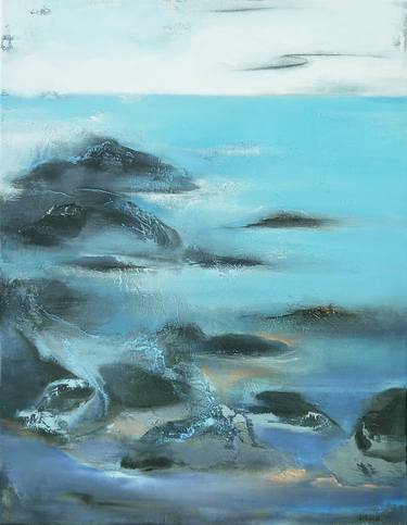 Print of Abstract Expressionism Landscape Paintings by Olesia Grygoruk