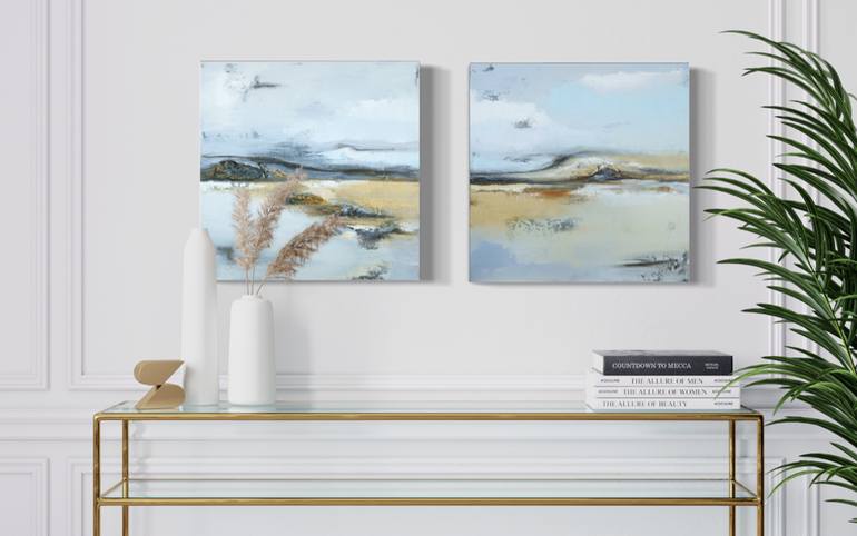 Original Abstract Landscape Painting by Olesia Grygoruk