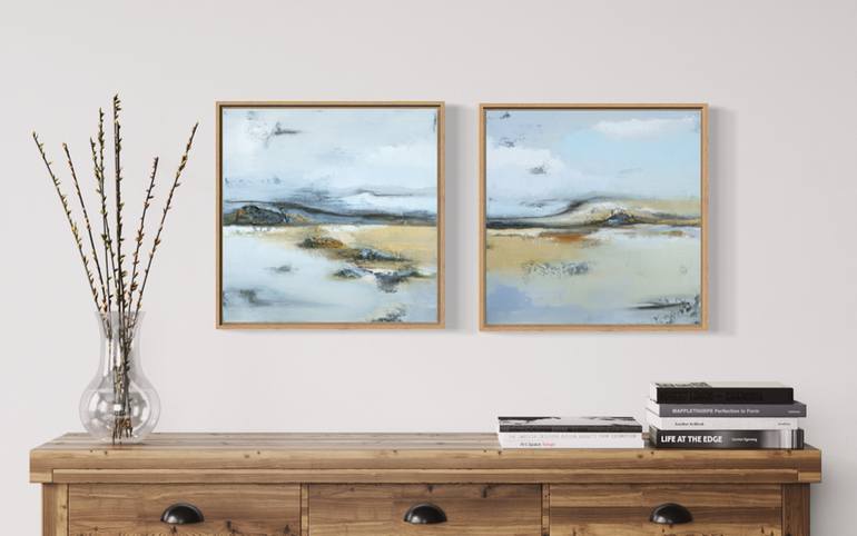 Original Abstract Landscape Painting by Olesia Grygoruk