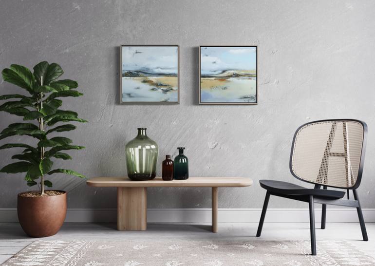 Original Abstract Landscape Painting by Olesia Grygoruk