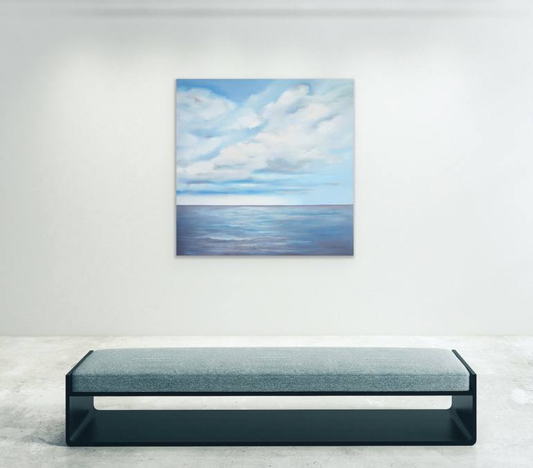 Original Abstract Seascape Painting by Olesia Grygoruk