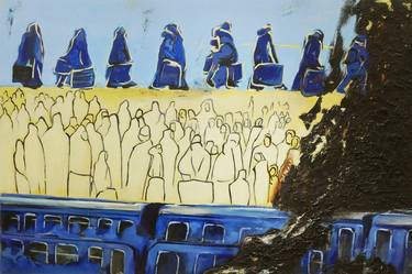 Original Documentary Political Paintings by Olesia Grygoruk
