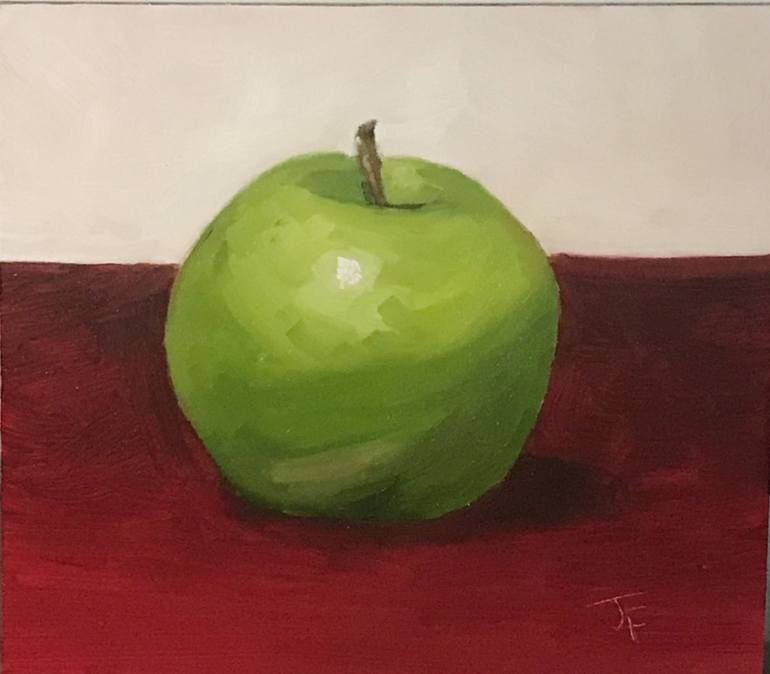 Granny Smith Apple Still Life Painting by James Fouty | Saatchi Art