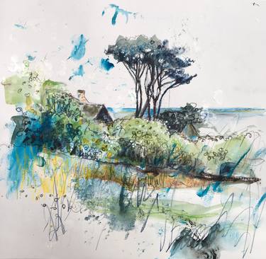 Print of Landscape Paintings by Caroline Boyfield