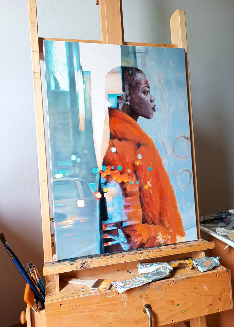 Original Contemporary Portrait Painting by Andrea Bennati