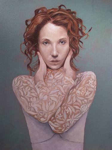 Original Figurative Women Paintings by Andrea Bennati