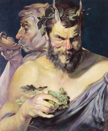 Original Figurative Classical mythology Paintings by Andrea Bennati