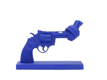 ''Cobalt blue'' Non-Violence sculpture in limited edition thumb