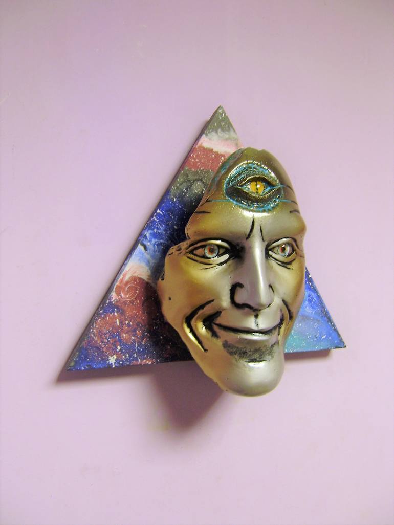 Third Eye Wall Mask Third Eye face Third Eye wall decor Sculpture