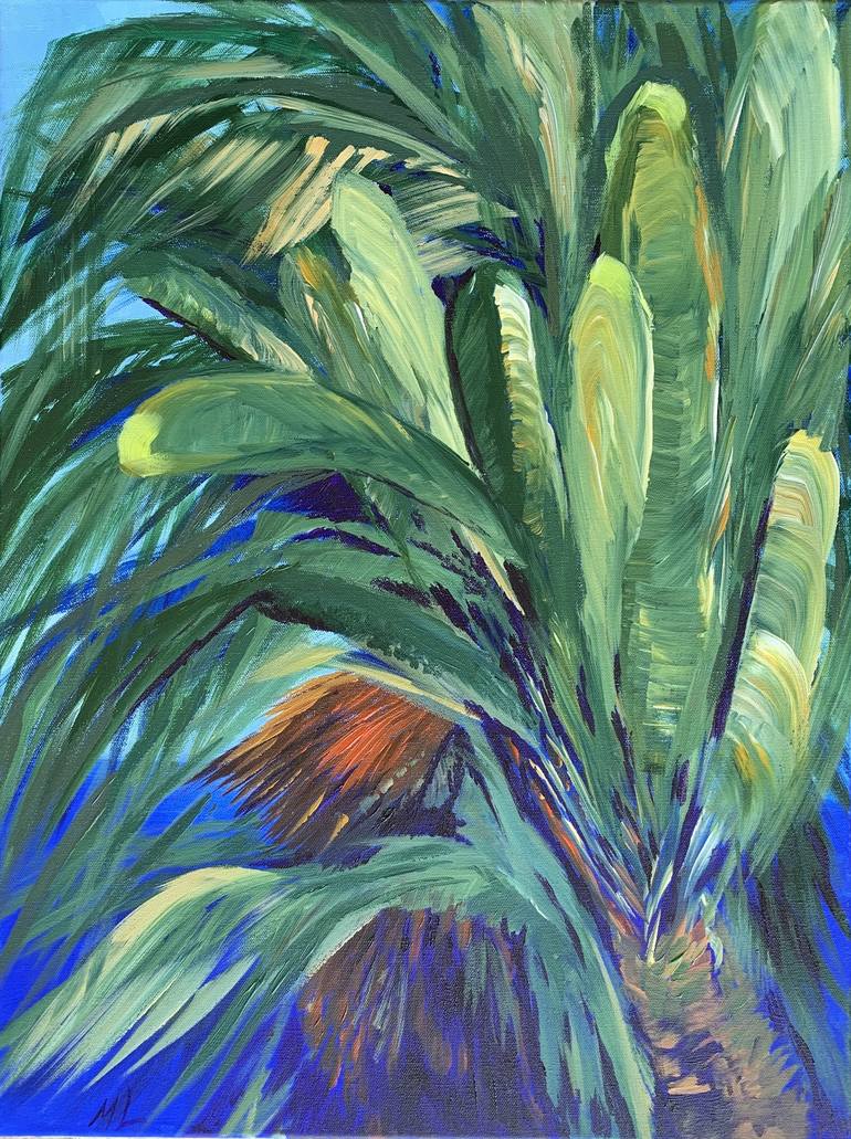 Abstract Palm # 3 Painting by M Lounis | Saatchi Art