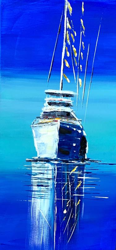 Print of Abstract Boat Paintings by M Lounis
