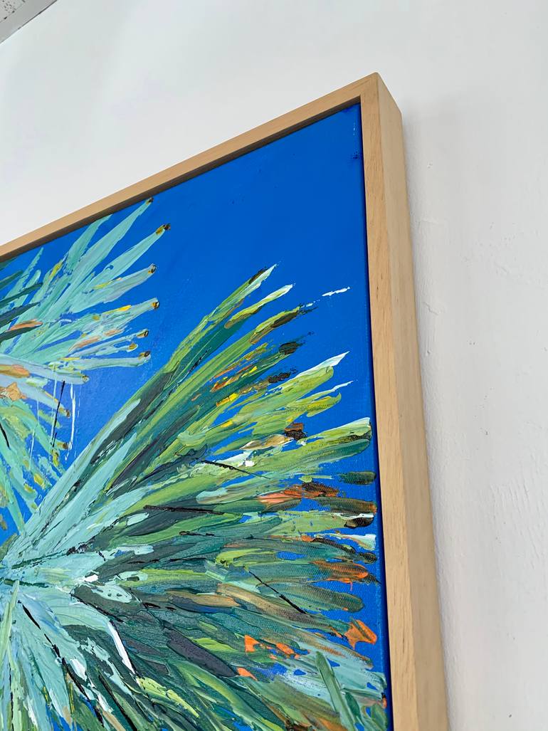 Original Abstract Botanic Painting by M Lounis