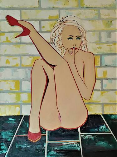 Print of Figurative Erotic Paintings by michael schmitt