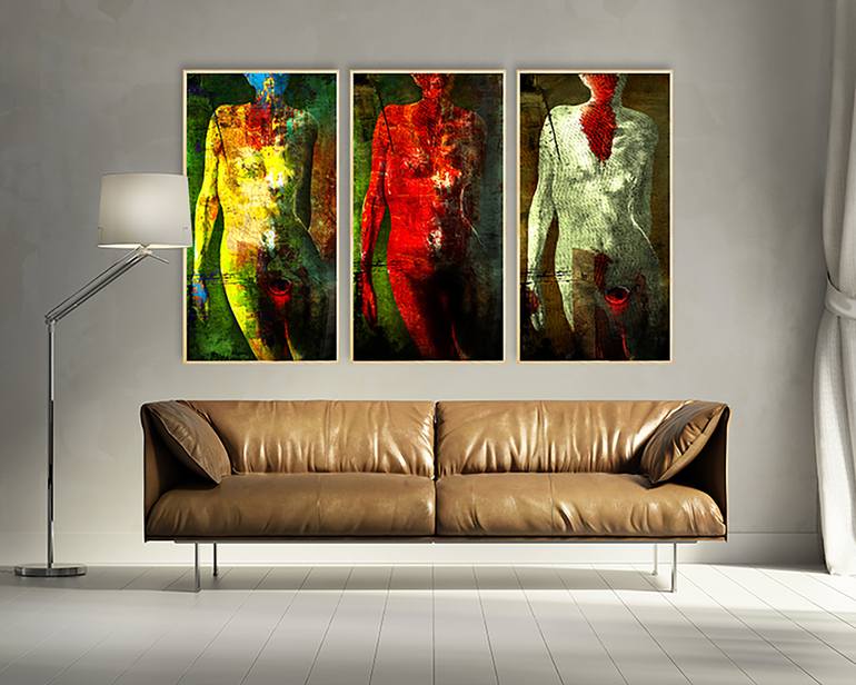 Original Abstract Expressionism Women Digital by Ozgur Aktas