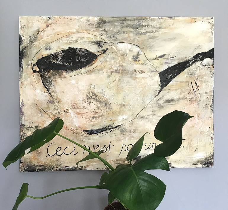 Original Surrealism Abstract Painting by Ozgur Aktas