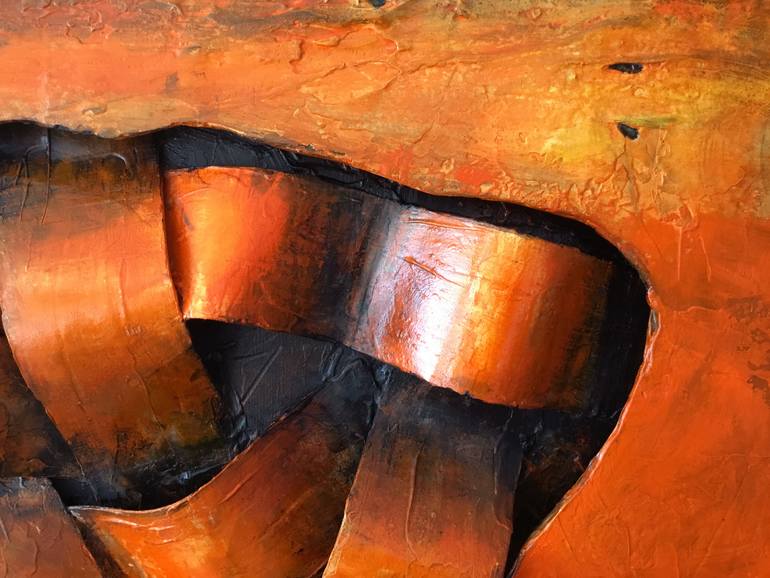 Original Abstract Expressionism Abstract Painting by Ozgur Aktas