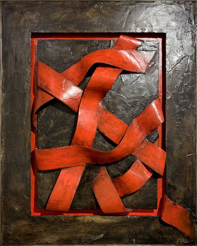 Original Abstract Wall Sculpture by Ozgur Aktas