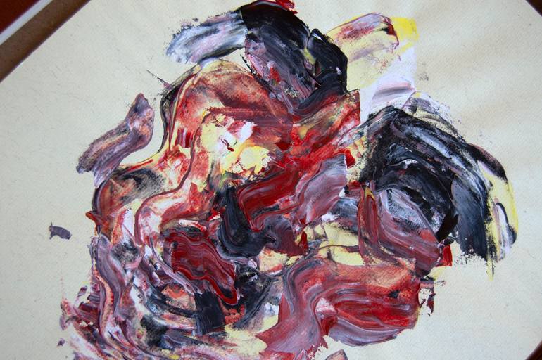 Original Abstract People Painting by Marta Araujo