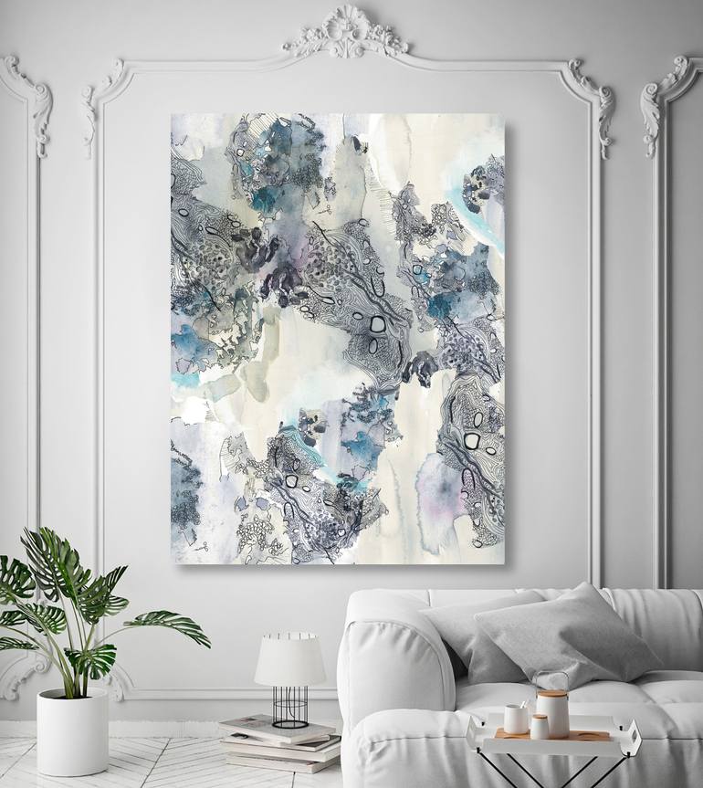 Original Abstract Expressionism Abstract Printmaking by Agne Sare