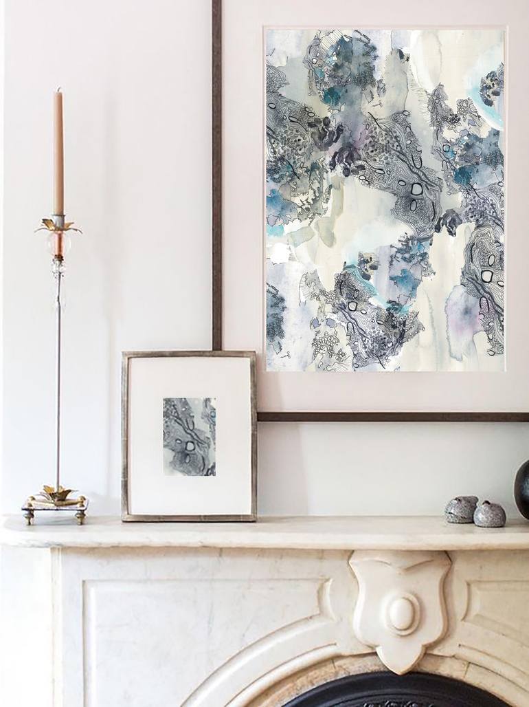 Original Abstract Expressionism Abstract Printmaking by Agne Sare