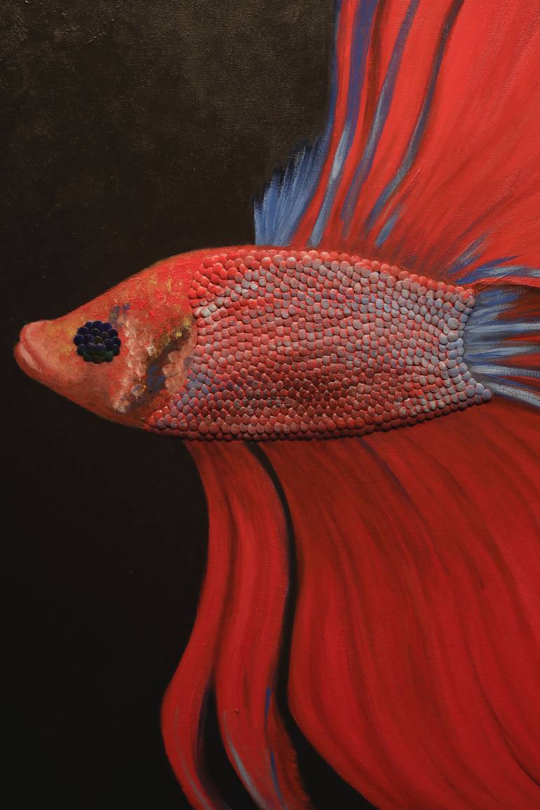 Original Figurative Fish Painting by Gabriela Gil