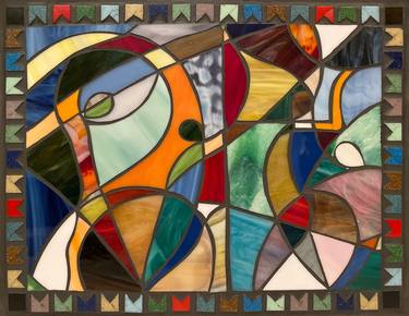 Original Cubism Patterns Mixed Media by Alessandro D'Agostini