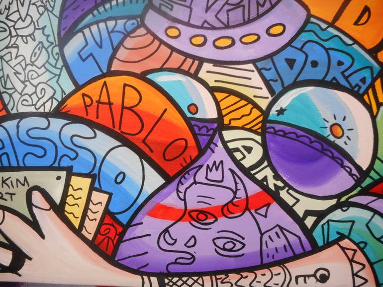 Original Cubism Women Painting by Skim World