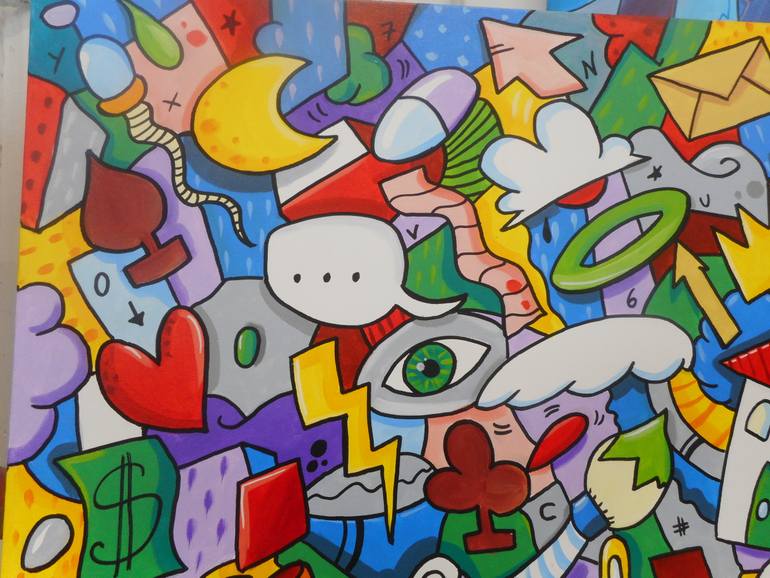 Original Expressionism Family Painting by Skim World