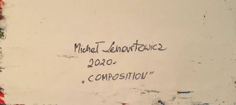 Original Abstract Expressionism Abstract Painting by Michał Lenartowicz