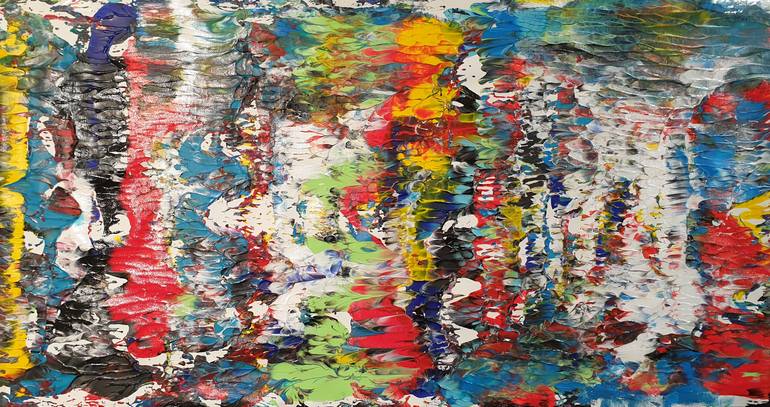 Original Abstract Expressionism Abstract Painting by Michał Lenartowicz