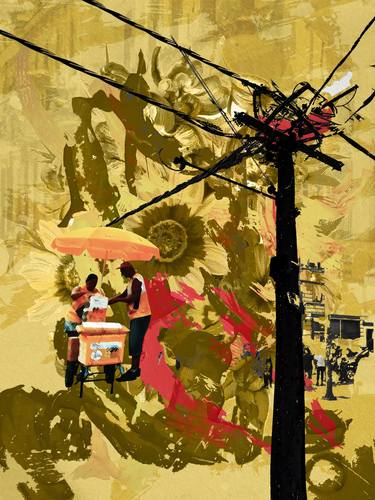 Original Conceptual Abstract Mixed Media by Luise Eru