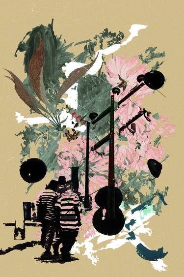 Original Abstract Expressionism Abstract Mixed Media by Luise Eru