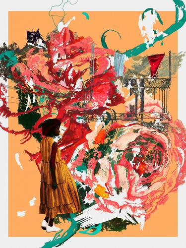 Original Conceptual Abstract Mixed Media by Luise Eru
